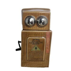 Vintage Telephone Pioneer Of America Jim Beam Decanter 9"5x4".5x3".5